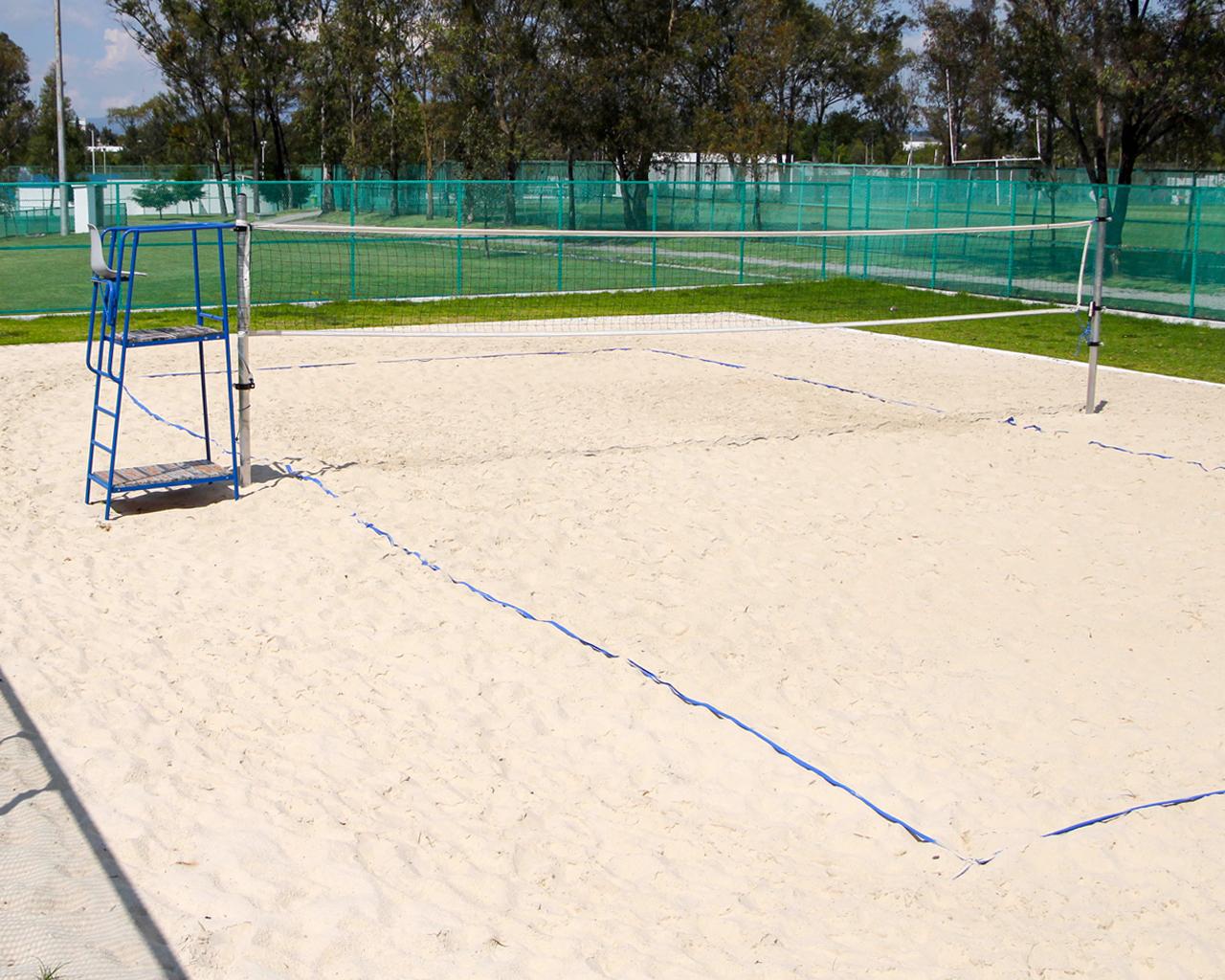arena silica cancha voleybol